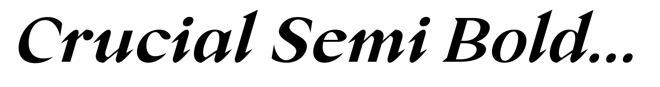 Crucial Semi Bold Italic